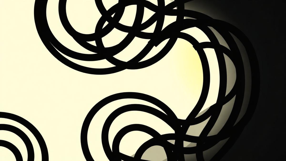 Interlocking black rings representing Cardano's peer-reviewed protocol layers