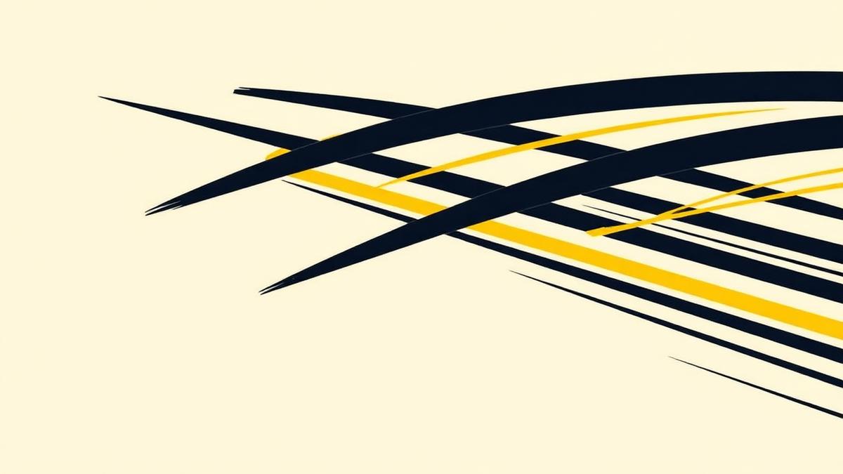 Fast-moving black and yellow speed lines representing Solana throughput