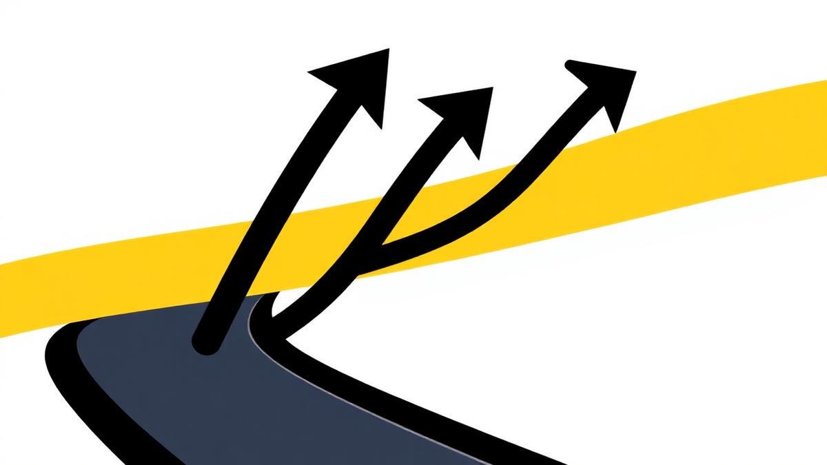 Black arrows crossing a yellow band, illustrating Tron stablecoin transfer flows